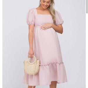 Pink Blush Maternity Dress